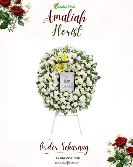 Krans Bunga Duka Aula Silaturahmi Bojonggede