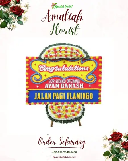 Sewa Papan Bunga Aula Silaturahmi Bojonggede